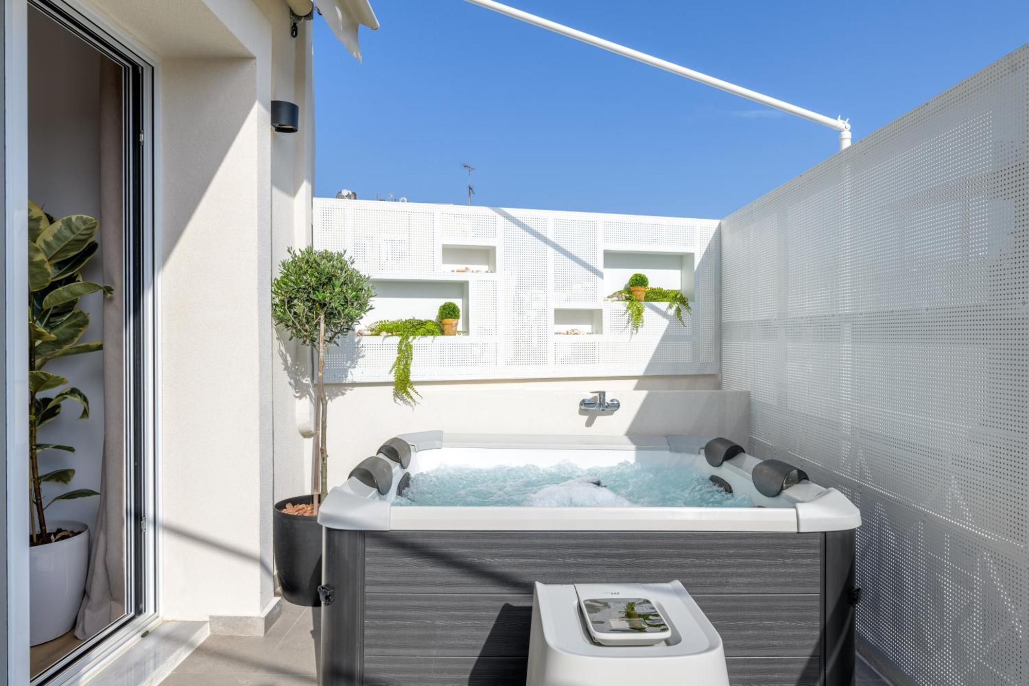 Central Sunny Loft With Plunge Pool Atenas Exterior foto