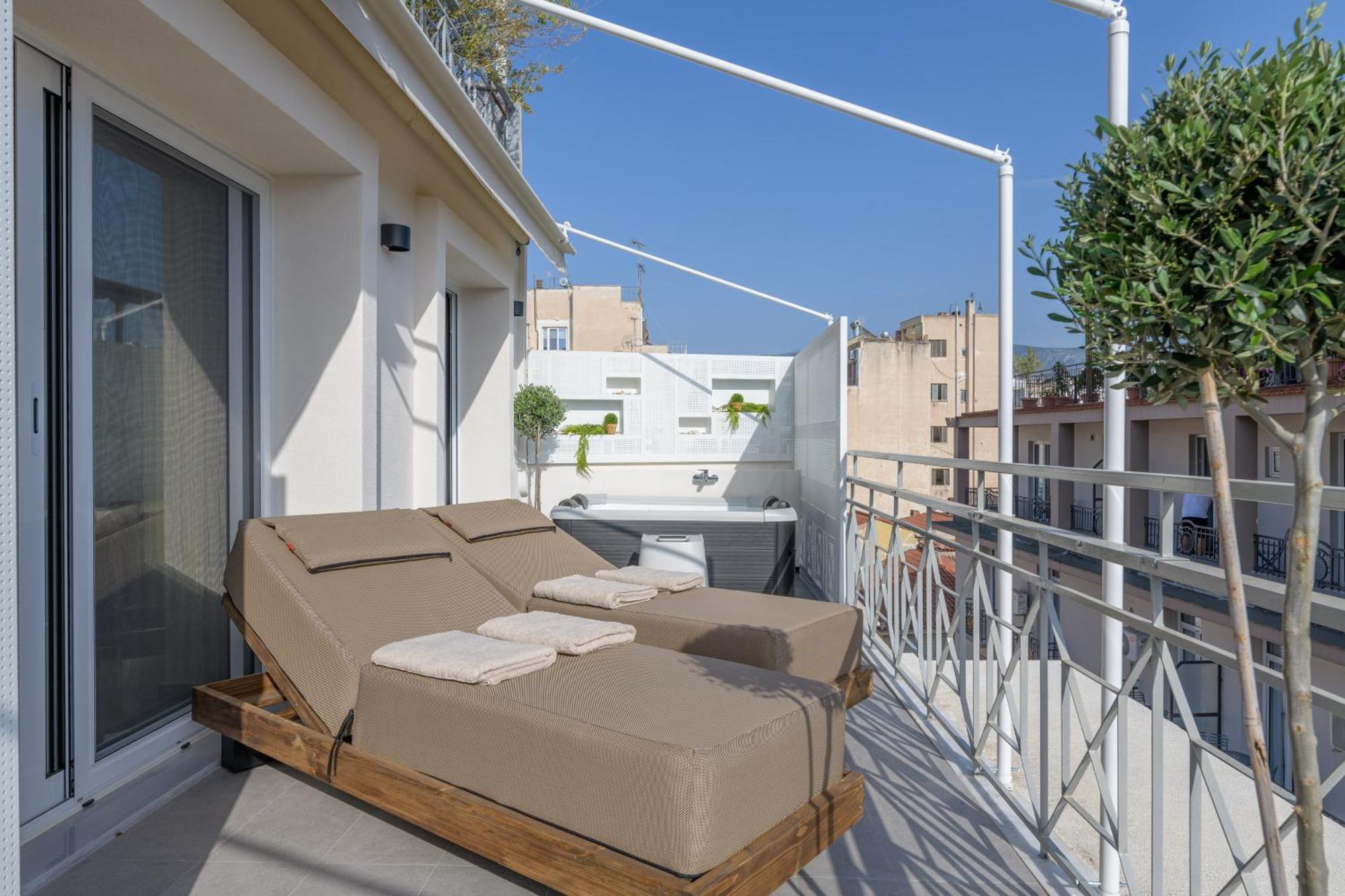 Central Sunny Loft With Plunge Pool Atenas Exterior foto